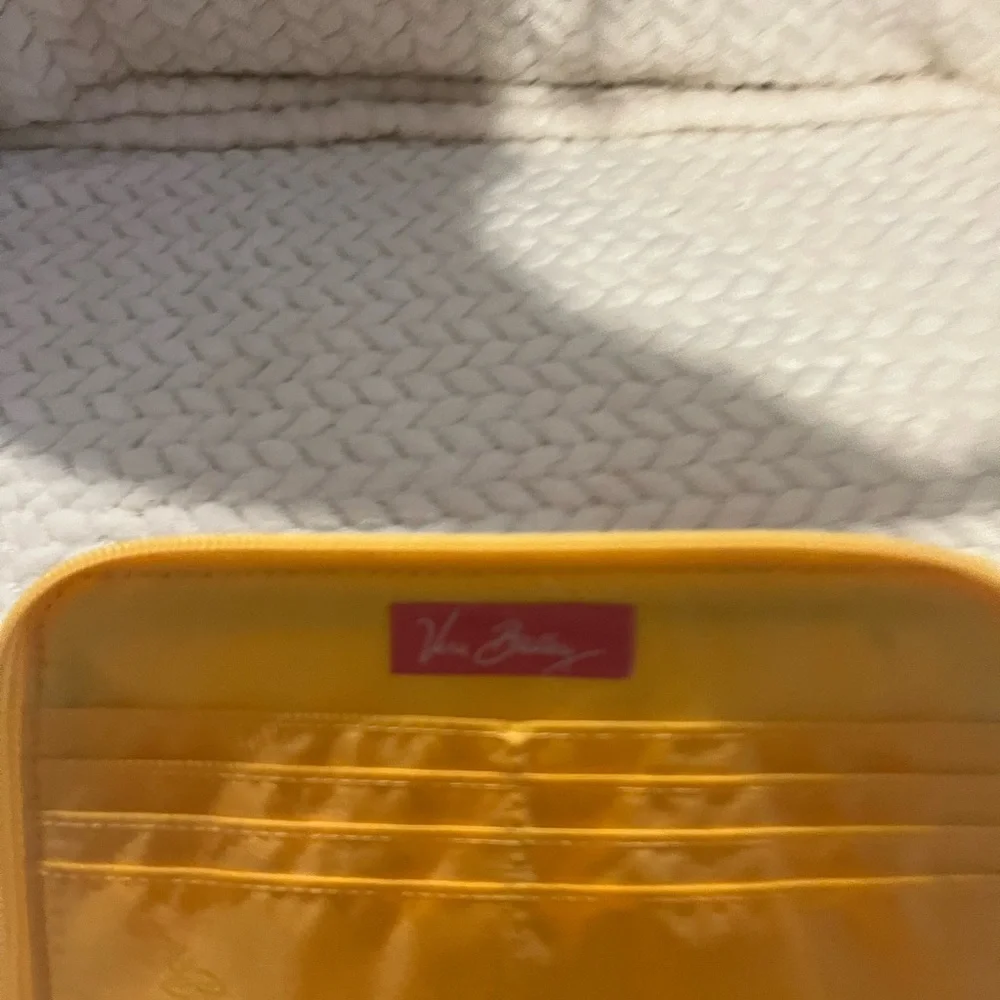 Floral Yellow and Pink Women's Clutch/Wristlet - Picture 7 of 8